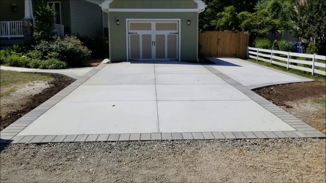 Best concrete driveway installation